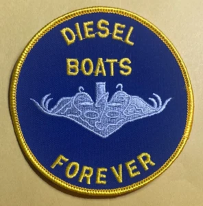 NEW OLD STOCK DIESEL BOATS FOREVER PATCH 4 INCH ROUND - Picture 1 of 2