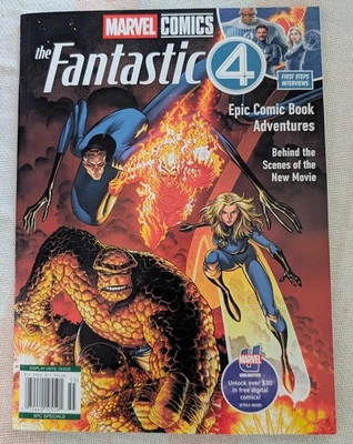 Fantastic 4 (2025, Marvel Magazine) Epic Comic Book/Behind the Scenes/Interviews - Image 1 of 2