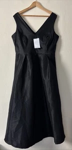 Yours London Black Taffeta Occasion Dress Fit & Flare Size UK 18 NWT - Picture 1 of 9
