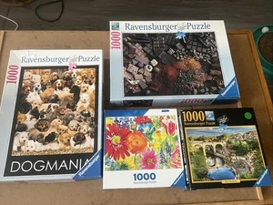 Ravensburger Puzzle 1000 Teile Menge 4, Nachlass Verkauf Hunderte von Puzzles - Bild 1 von 13