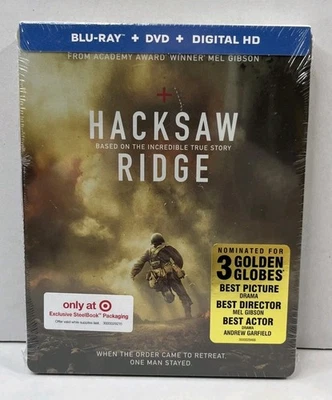 Hacksaw Ridge - Target Excl. Steelbook (Blu-ray + DVD, 2017) - Brand New/Sealed - Image 1 of 4