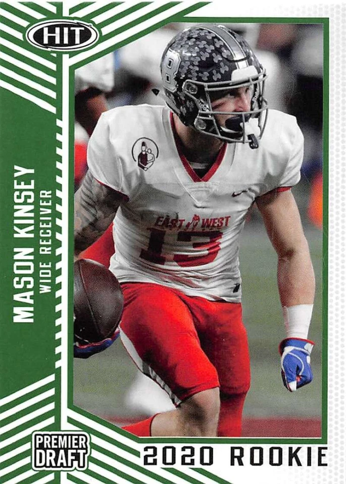 2020 Sage Hit Premier Draft Pre NFL Football Cards BLUE OR GREEN Pick From List - Image 1 of 1