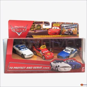 Disney Cars To Protect And Serve Didi Mike Driving School Mcqueen 3 pack Mattel - Picture 1 of 5