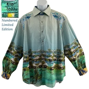 Robert Graham Bentoo Paradise Limited Edition Shirt Mens 3XL 610/1021 Flip Cuff - Picture 1 of 22