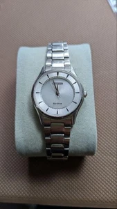 Citizen Eco-Drive E031 GN-4W-S Stainless Steel Silver Dial Ladies Watch - Picture 1 of 5