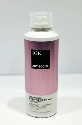 Mascarilla para cabello seco IGK ANTISOCIAL Bond-Building 5 oz Foto 1 de 4