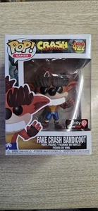 Funko Pop PlayStation Fake Crash Bandicoot GameStop Exclusive 422 - Picture 1 of 6