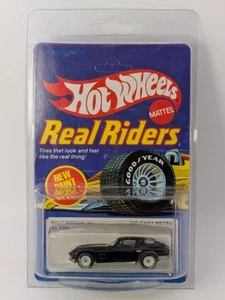 Vintage 1983 Hot Wheels Real Riders Black Split Window '63 White Hubs Unpunched - Picture 1 of 7