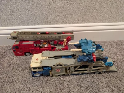Transformers RiD Robots in Disguise 2001 Super Optimus Prime & Ultra Magnus 100% - Image 1 of 4