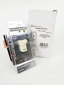609504 Dimmer Toggle Switch 3-Way, Ivory by Preferred Industries - Picture 1 of 15