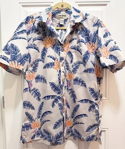 COOKE STREET Men's Aloha Shirt Banana Tree Leaf Print Hawaiian Shirt Small 37057 - Picture 1 of 5