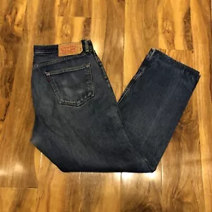 Levi’s 501 XX Blue Denim Jeans Straight Leg 36W 33L Vintage Rare Levi Red Tab - Picture 1 of 18