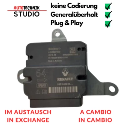 985105091R (54 INDICE) CENTRALINA ECU sensore airbag RENAULT MASTER IV - Immagine 1 di 2