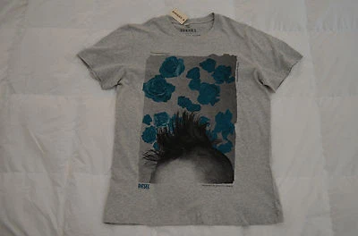 Auténtica Camiseta Diesel T-LAPPA-1 Gris Para Hombre Cuello Redondo ¡Talla M! Foto 1 de 3