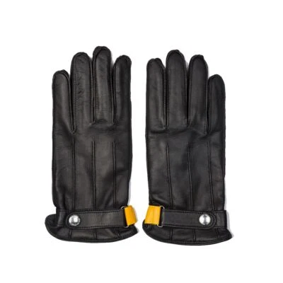 Paul Smith Men's Black Wool Lined Lambskin Leather Gloves Italy New ML023015 - Image 1 of 4