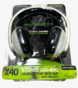 Plantronics GameCom X40 WHITE Gaming PC Headset 83603-01 for Microsoft Xbox 360 - Picture 1 of 3
