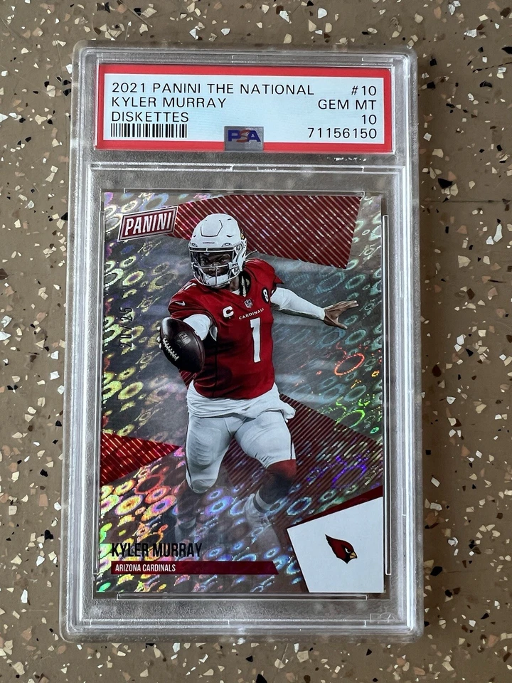 2021 Panini The National Diskettes Kyler Murray 20/25 #10 PSA 10 Football Card - Image 1 of 3
