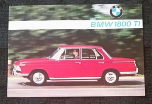 Vintage Rare Sales Brochure BMW 1800 TI Sport Sedan - Picture 1 of 2