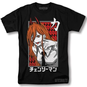 Chainsaw Man Shirt CSM Denji Makima Power Pochita Anime Manga Graphic T-Shirt - Picture 1 of 1