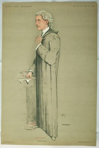 Original VANITY FAIR Legal PRINT: "Simple Simon" - Sir JOHN SIMON; W.H. - 1911.