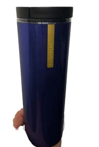 Starbucks Travel Mug Tumbler Dark Midnight Purplish Blue Sparkle/Textured 16 OZ - Bild 1 von 6