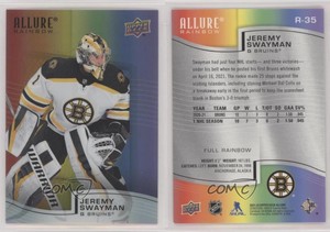 2021 Upper Deck Allure Rainbow Full Achievement Jeremy Swayman #R-35 Rookie RC