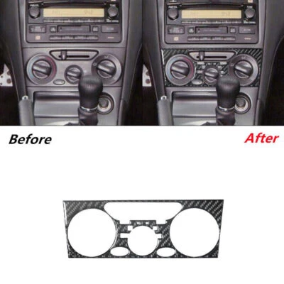 Cubierta de cuadro de control de clima central de fibra de carbono para Toyota Celica 2001-2005 Foto 1 de 4