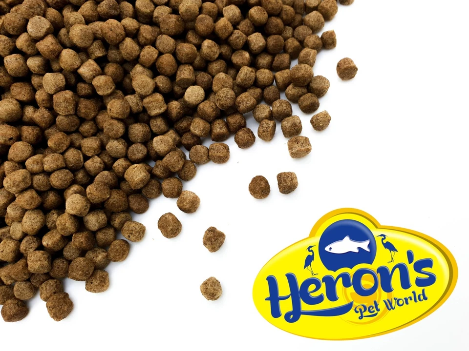 HERONS Koi Staple Pellets 3mm 6mm FLOATING PREMIUM POND FISH FOOD 10g - 5kg