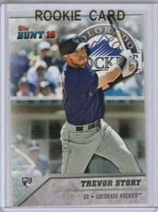 Trevor Story ROOKIE KARTE Colorado Rockies RC Baseball 2016 Topps Bunt Le - Bild 1 von 2