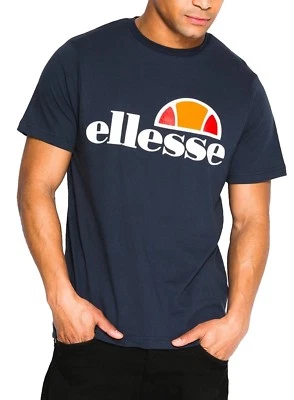 Camiseta ellesse Clásica Estampado Prado Logo Retro Estampado Deportivo Camiseta Informal Azul Foto 1 de 2