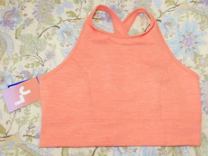 Joy Lab MEDIUM SUPPORT LONGLINE Criss Cross Back Sports Bra PEACH size XS - Picture 1 of 4