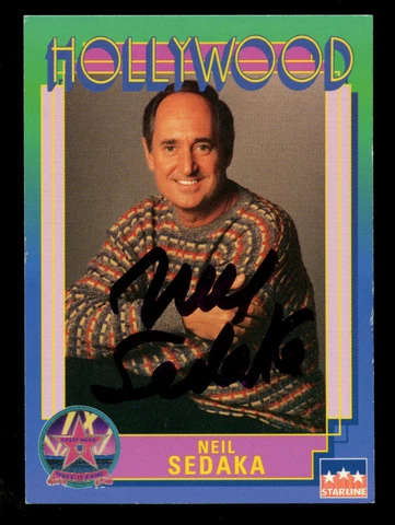 Neil Sedaka #44 signed autograph auto 1991 Starline Hollywood Walk of Fame Card Cover