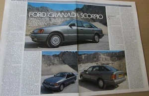 Original 1985 Motor extracted mag road test: Mk3 FORD GRANADA SCORPIO 2.8 rwd - Picture 1 of 1