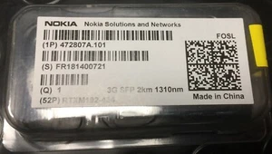Modulo SFP Transceiver 3Gb/s Duplex LC, SM, 2km 1310nm - Nokia FOSL - Picture 1 of 2
