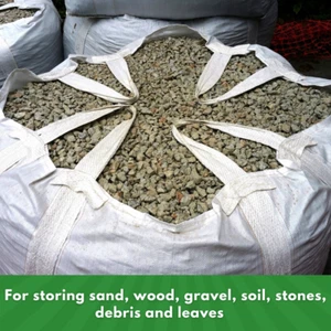 Schwerlast Schüttgutbeutel, FIBC, oben offen flach unten, 2200 Pfund - Bild 1 von 6