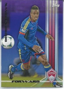 2013 Topps PURPLE DESHORN BROWN Reading United Colorado Rapids Jamaica RC #/99 - Picture 1 of 2