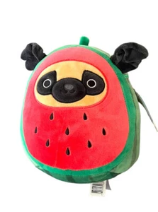 Squishmallows Prince the Pug 7″ Watermelon Costume Dog Plush NWT Kellytoy - Picture 1 of 11