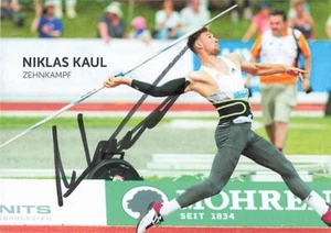 Niklas Kaul UH Leichtathletik Olympiade original Autogrammkarte 7115 E - Bild 1 von 2