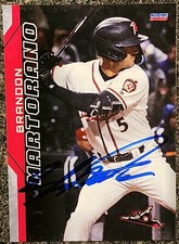 Brandon Martorano Signed IP 2023 Richmond Flying Squirrels Card SF Giants!