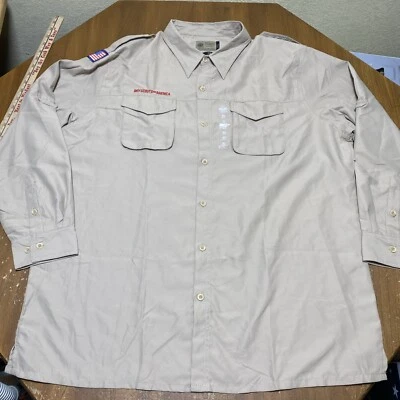 Boy Scouts Of America Shirt Mens XL Vented Uniform BSA Microfiber Scout New - Image 1 of 4