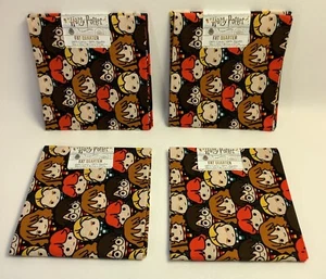 4 Harry Potter Fat Quarters - 18" x 21" Fabric For Quilting & Crafts 100% Cotton - Picture 1 of 3