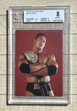 1998 WWF WWE Duocards The Rock Rookie Card  Beckett 8 Dwayne Johnson