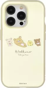 Gourmandise iPhone 15 Pro Case Cover 6.1 Rilakkuma IIIfit Relax GRC-347A Japan - Picture 1 of 5