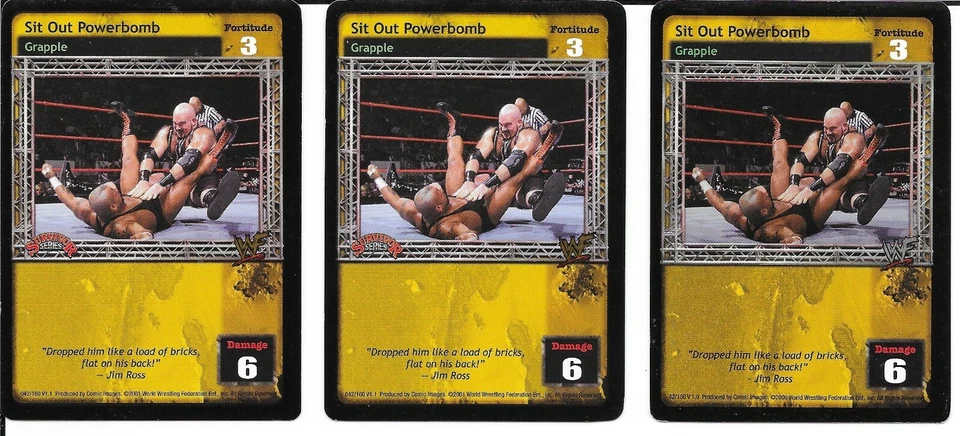 WWE RAW DEAL - 3X Sit Out Powerbomb *FREE SHIPPING* RARE *Playset* Grapple - Image 1 of 1