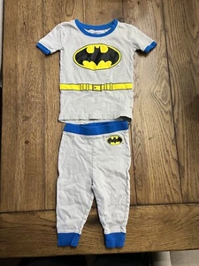 DC Comics Boys Batman 2 Piece Pajama Set 24M - Picture 1 of 4