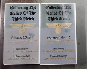 Collecting Relics of the 3rd Reich VHS Tape (Cloth Army Insignia) Part 1&2 - Picture 1 of 3