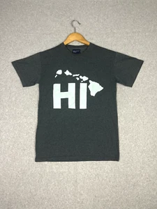 Vinatge Hawaii Shirt Adult S Gray Hawaiian Island Maui Oahu Kauai MV Sport - Picture 1 of 7