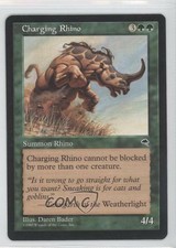1997 Magic: The Gathering - Tempest Charging Rhino 0c5