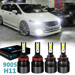 For Honda Odyssey 2011-2017 Combo LED Headlight 4x Bulbs Kit 6000K High Low Beam - Picture 1 of 12