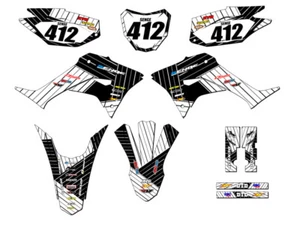 CRF 250 F RACE SERIES 2019-2023 Kit de gráficos Senge blanco compatible con Honda - Imagen 1 de 10